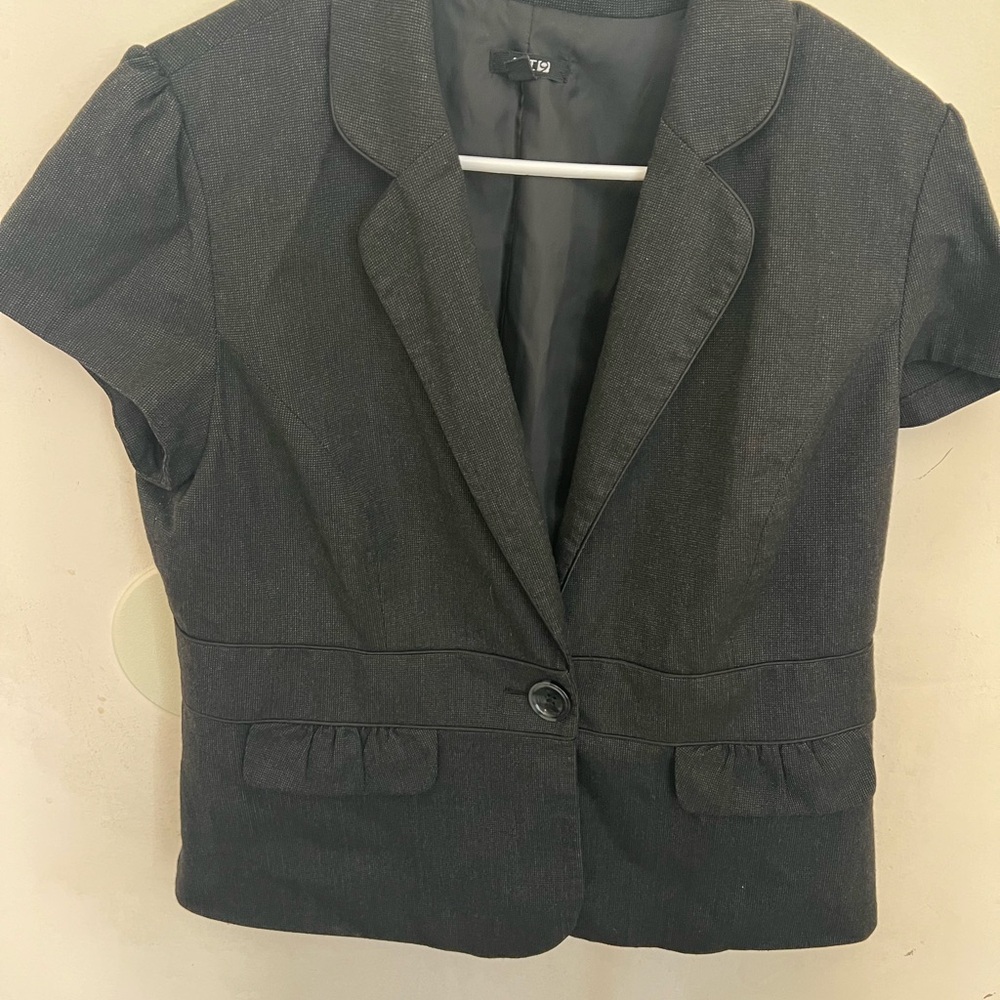 Apt. 9 Charcoal Short Sleeve Blazer